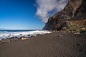 Playa del Inglés beach, Valle Gran Rey, La Gomera, Canary Islands, Spain
