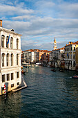 Venedig - Blick von der Rialto Brücke auf den Canal Grande, Venezien, Italien