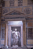 A statue in the Pantheon in Rome, Italy