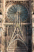 France, Strasbourg, Facade of Cathedral de Notre Dame of Strasbourg