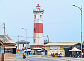 Jamestown Lighthouse in Jamestown in Accra in the Greater Accra Region in southern Ghana in West Africa