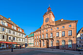 Das Rathaus in Wissembourg, Bas-Rhin, Grand Est, Frankreich