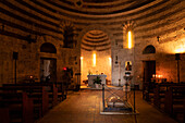 Inside the Hermitage Montesiepi, San Galgano, Chiusdino, Siena, Tuscany, Italy, Europe