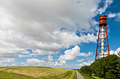 Campen lighthouse, Germany's highest lighthouse, Krummhörn, East Friesland, North Sea, Lower Saxony, Germany