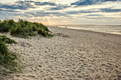 Beach, Sunset, Wadden Sea, Schillig, Wangerland, East Frisia, Lower Saxony, North Sea, Germany