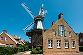 Windmill, Ditzum, East Friesland, North Sea, Lower Saxony, Germany