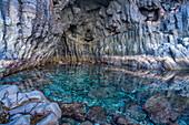 The volcanic natural pool of Charco de la Laja, El Hierro, Canary Islands, Spain