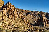 Teide National Park at the Roques de Garcia rock formation, Tenerife, Canary Islands, Spain