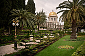 Gardens and Dome of the Shrine of the Bab (Bahai Shrine), Haifa, Israel, Middle East, Asia