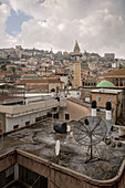 Blick vom Kirchturm der Verkündigungsbasilika auf Nazareth, Israel, Mittlerer Osten, Asien
