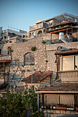 jüdischer Davidstern an einer Hausfassade in Safed (auch Tsfat), Galiläa, Israel, Mittlerer Osten, Asien