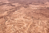 umliegende, abstrakte Landschaft bei Masada, Totes Meer, Israel, Mittlerer Osten, Asien, UNESCO Weltkulturerbe