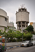 Wasserturm im Bauhaus Viertel, Tel Aviv, Israel, Mittlerer Osten, Asien