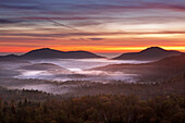 Morning mood, Palatinate Forest, Palatinate, Rhineland-Palatinate, Germany
