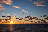 Clouds at sunrise, Baltic Sea, near Sweden, Europe