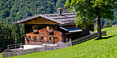 Gerstruben, a former mountain farming village in the Dietersbachtal near Oberstdorf, Allgäu Alps, Allgäu, Bavaria, Germany, Europe