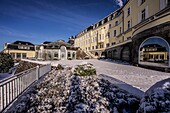 Steigenberger Grandhotel & Spa Petersberg im Winter, Königswinter, Siebengebirge, Nordrhein-Westfalen, Deutschland