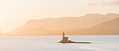 Leuchtturm Isola della Bocca, Olbia, Sardinien, Italien