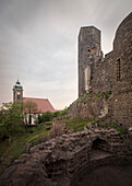 Burg Stolpen, Kleinstadt in Sachsen, Landkreis Sächsische Schweiz-Osterzgebirge, Sachsen, Deutschland, Europa