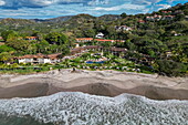 Aerial view of The Palms Private Residence Club Resort on Flamingo Beach, Playa Flamingo, Guanacaste, Costa Rica, Central America