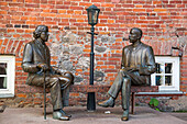 Statue of Oscar Wilde and Eduard Vilde, Tartu, Estonia