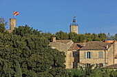 Ansicht der Altstadt von Uzès, Gard, Okzitanien, Frankreich