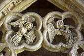 Dekoration eines Grabes in der Sakristei, Palais des Papes, Avignon, Vaucluse, Provence-Alpes-Côte d'Azur, Frankreich