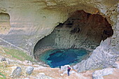 Source basin of the Sorgue, Fontaine de Vaucluse, Vaucluse, Provence-Alpes-Côte d&#39;Azur, France