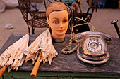 Scene from Antiques Market, L'Isle-sur-la-Surgue, Vaucluse, Provence-Alpes-Côte d'Azur, France