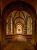 Interior of the Herford Minster Church, view towards the choir, Herford, North Rhine-Westphalia, Germany