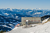 Gipfelstation der Hochgratbahn, Nagelfluhkette, Allgäu, Bayern, Deutschland