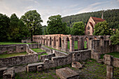 Cloister and Marienkapelle in Hirsau Monastery near Calw, Baden-Wuerttemberg, Germany, Europe