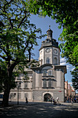 Turm der Bücherei, Pilsen (Plzeň), Böhmen, Tschechien, Europa