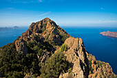 Monte Senino, Bay of Porto, Porto, UNESCO World Natural Heritage Site, Haute-Corse Department, West Coast, Corsica, Mediterranean Sea, France