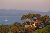 Blick über die Halbinsel Ile Giens, Var, Provence-Alpes-Côte d'Azur, Frankreich