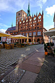 The historic town hall at the Alter Markt in the World Heritage and Hanseatic City of Stralsund, Mecklenburg-West Pomerania, Germany