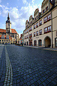 The Renaissance town hall on the market square in Naumburg/Saale on the Romanesque Road, Burgenlandkreis, Saxony-Anhalt, Germany