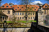 Burgpreppach Castle in the Haßberge Nature Park, Burgpreppach market near Hofheim i. Ufr, Hassberge District, Lower Franconia, Franconia, Bavaria, Germany