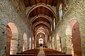Romanische Kirche des Kloster Saint Michel de Cuxa, Abbaye Saint Michel de Cuxa, Prades, Pyrenäen, Frankreich