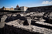 Ruins of the Museo Templo Mayor (largest temple in the Aztec capital of Tenochtitlan), Mexico City, Mexico, North America, Latin America