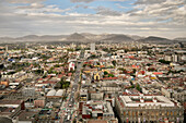 Panoramic view from the Museo de la Torre Latinoamericana looking north, Mexico City, Mexico, North America, Latin America, UNESCO World Heritage