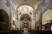 Interior view of the Church &quot;Rectoría El Jesús Tercera Orden&quot;, Mérida, capital of Yucatán, Mexico, North America, Latin America