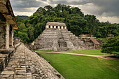 Tempel der Inschriften (Templo de las Inscripciones), archäologische Zone von Palenque, Maya Metropole, Chiapas, Mexiko, Lateinamerika, Nordamerika, Amerika