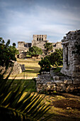 Fortress ruins &quot;El Castillo&quot;, Archaeological Zone of Tulum, Quintana Roo, Mexico, West Indies, Caribbean Sea, North America, Latin America