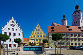 Wemding, Bavarian Franconia, city center Germany.