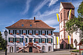 Rathaus in Mühlenbach, Schwarzwald, Baden-Württemberg, Deutschland