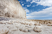 Chalk cliffs of the Seven Sisters at Birling Gap, East Sussex, England