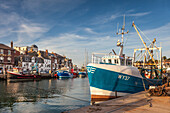 Der Hafen von Weymouth, Dorset, England