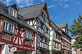 Half-timbered houses in the old town of Bad Camberg, Hesse, Germany