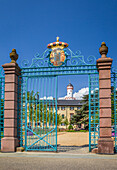 Entrance portal to the castle of Bad Homburg vor der Höhe, Taunus, Hesse, Germany